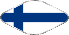 Fahnen Europa Finnland Oval 