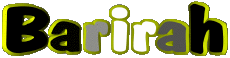 Nombre FEMENINO - Magreb Musulmán B Barirah 
