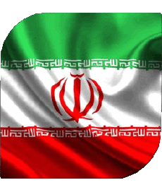 Bandiere Asia Iran Quadrato 