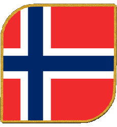 Drapeaux Europe Norvège Carré 