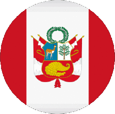 Bandiere America Perù Tondo 