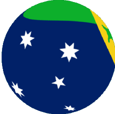 Fahnen Ozeanien Australien Christmas Island Kugel - Würfel 