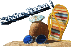 Messagi Tedesco Schöne Ferien Sfondo trasparente 14 