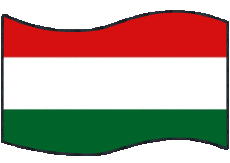 Banderas Europa Hungría Rectángulo 