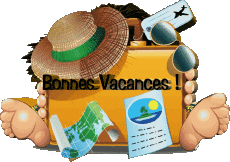 Mensajes Francés Bonnes Vacances Fondo transparente 13 