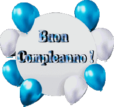 Messages Italien Buon Compleanno Palloncini - Coriandoli 010 