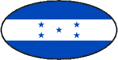 Banderas América Honduras Oval 