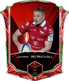 Sports Rugby - Joueurs Pays de Galles Johnny McNicholl 