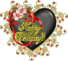 Nachrichten Englisch Happy Birthday Heart 004 