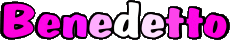 Prénoms MASCULIN - Italie B Benedetto 