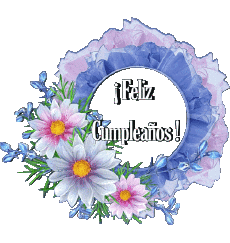 Messages Spanish Feliz Cumpleaños Floral Transparent Background 020 