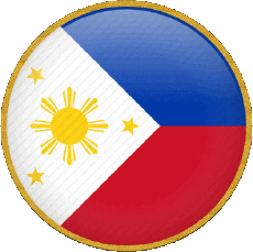Drapeaux Asie Philippines Rond 