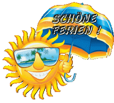 Messages Allemand Schöne Ferien Fond Transparent 15 