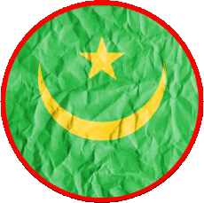 Bandiere Africa Mauritania Tondo 