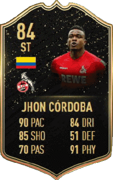 Multimedia Vídeo Juegos F I F A - Jugadores  cartas Colombia Jhon Córdoba 