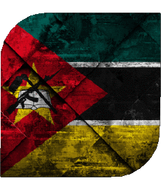 Flags Africa Mozambique Square 