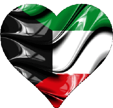 Bandiere Asia Kuwait Cuore 