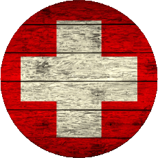 Fahnen Europa Schweiz Runde 