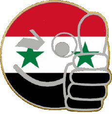 Flags Asia Syria Smiley - OK 