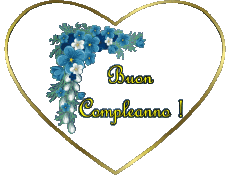 Messages Italien Buon Compleanno Floreale Fond Transparent 002 