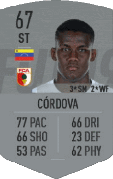 Multimedia Vídeo Juegos F I F A - Jugadores  cartas Venezuela Sergio Córdova 