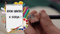 Messagi Italiano Buon Rientro a Scuola Sfondo animato 004 