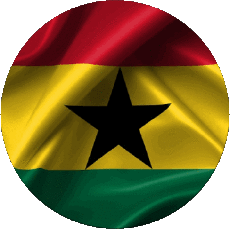 Flags Africa Ghana Round 