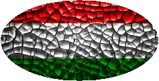 Flags Europe Hungary Oval 