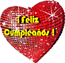 Messagi Spagnolo Feliz Cumpleaños Corazón 002 