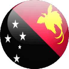Drapeaux Océanie Papouasie-Nouvelle-Guinée Rond 