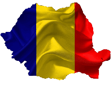Flags Europe Romania Map 