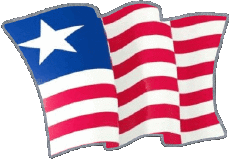 Banderas África Liberia Forma 01 