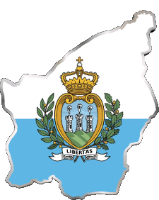 Flags Europe San Marino Map 
