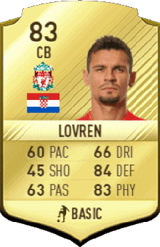 Multimedia Videogiochi F I F A - Giocatori carte Croazia Dejan Lovren 
