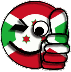 Drapeaux Afrique Burundi Smiley - OK 