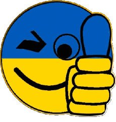 Flags Europe Ukraine Smiley - OK 