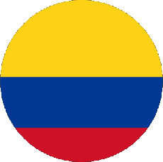 Banderas América Colombia Rond 
