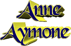 Nombre FEMENINO - Francia A Compuesto Anne Aymone 