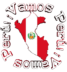 Messagi - Smiley Spagnolo Vamos Perú Bandera 