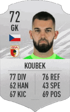 Multimedia Vídeo Juegos F I F A - Jugadores  cartas Republica checa Tomás Koubek 