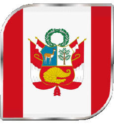 Banderas América Perú Plaza 