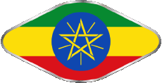 Bandiere Africa Etiopia Ovale 02 