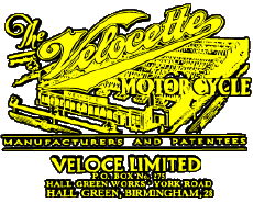 Transport MOTORRÄDER Velocette Logo 
