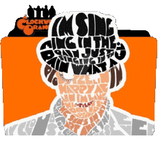 Multimedia V International Uhrwerk Orange Symbole 