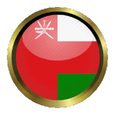 Drapeaux Asie Oman Rond - Anneaux 