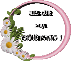 Nachrichten Deutsche Alles Gute zum Geburtstag Blumen 021 