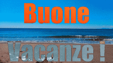 Nachrichten Italienisch Buone Vacanze Animierter Hintergrund 001 
