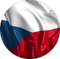 Drapeaux Europe Tchéquie Rond 