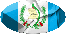 Fahnen Amerika Guatemala Oval 