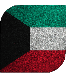 Flags Asia Kuwait Square 